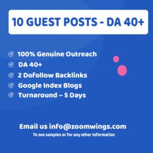 10 GUEST POSTS - DA 40+