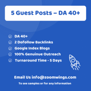 5 GUEST POSTS - DA 40+