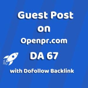 Guest Post on Openpr.com