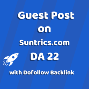 Image of Suntrics.com for guest post product