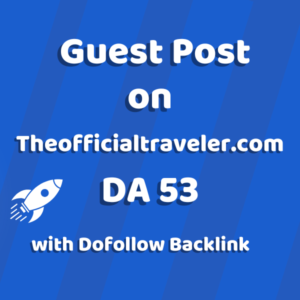 Image of Theofficialtraveler.com for guest post product