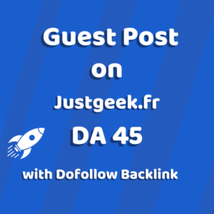 Image of Justgeek.fr for guest post product