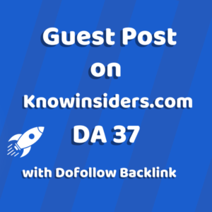 Image of Knowinsiders.com for guest post product