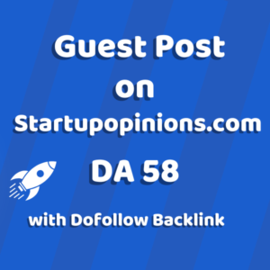 Image of Startupopinions.com for guest post product