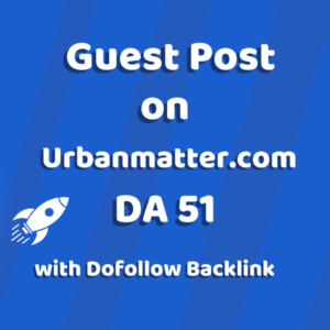 Image of Urbanmatter.com for guest post product