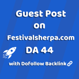 Image of Festivalsherpa.com for guest post product