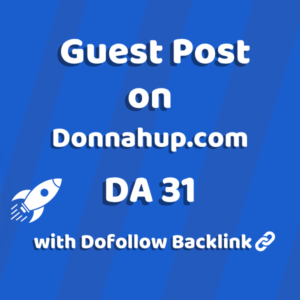 Image of Donnahup.com for guest post product