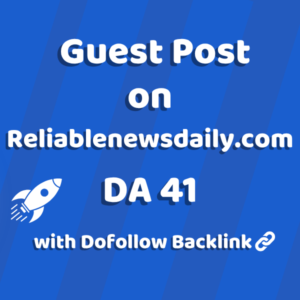 Image of Reliablenewsdaily.com for guest post product