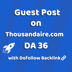 Image of Thousandaire.com for guest post product