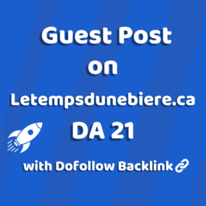 Image of Letempsdunebiere.ca for guest post product
